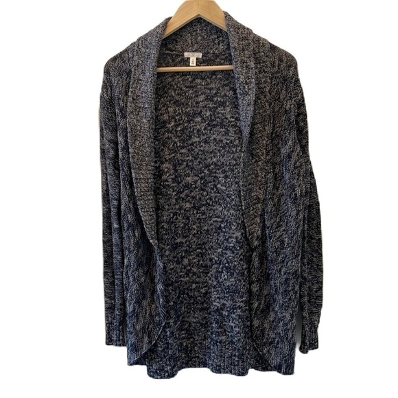 SzM BP Nordstrom Open Front Light Weight Mottled Blue Cardigan GUC - Picture 1 of 11